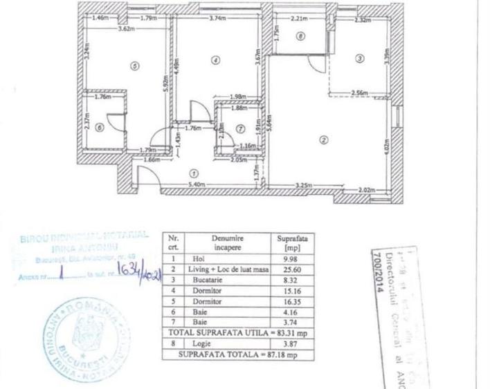 Apartament cu 3 camere, mobilat în Iancu Nicolae
