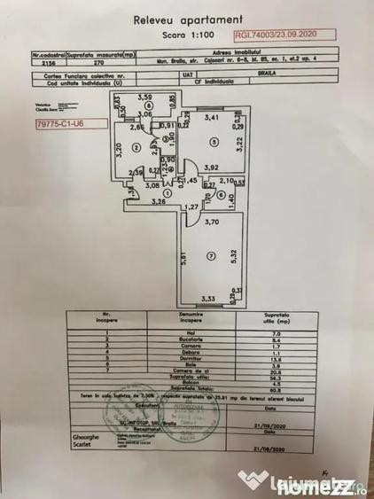 Apartament cu 2 camere decomandat în Ultracentral