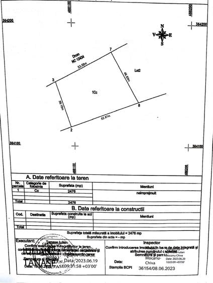 Teren Construcții intravilan de 1776 mp, în Albota