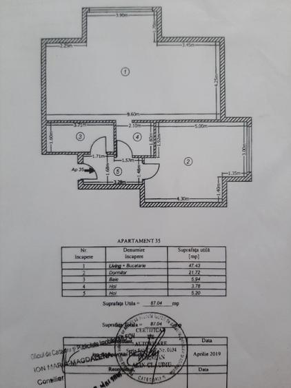 Apartament cu 2 camere decomandat în Central
