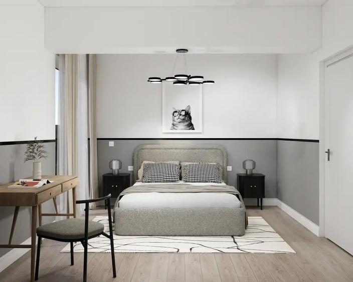 Apartament cu 3 camere semidecomandat, mobilat în Voluntari