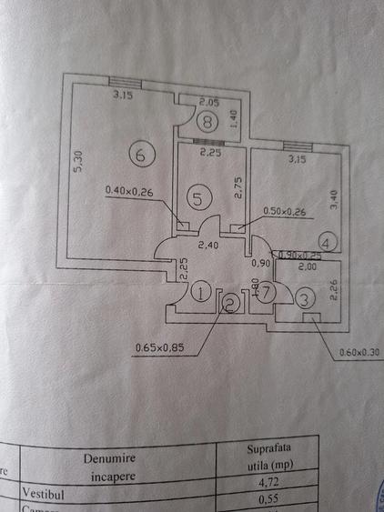 Apartament cu 2 camere decomandat în Central