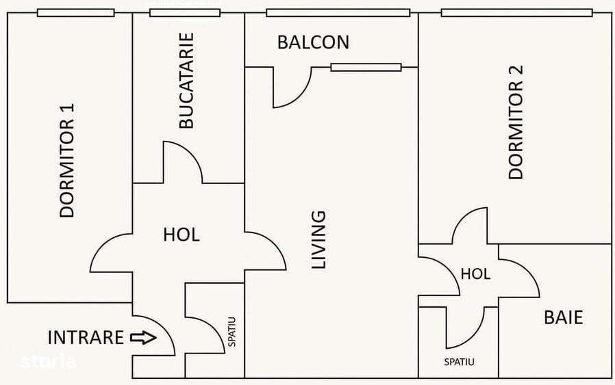 Apartament cu 3 camere decomandat în Exterior Vest