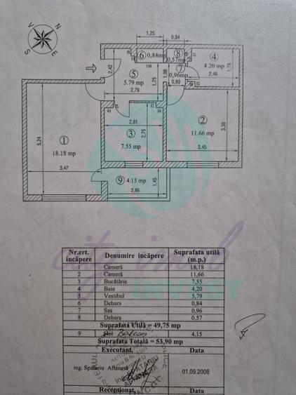 Apartament cu 2 camere decomandat în Decebal