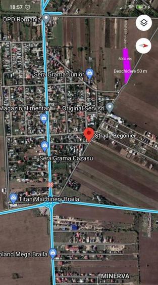 Teren intravilan de 5000 mp, în Cazasu