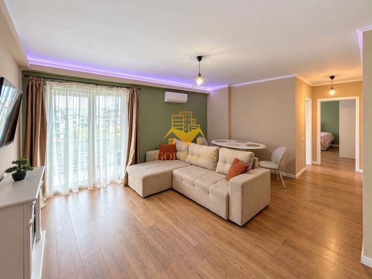 Apartament cu 2 camere semidecomandat, mobilat în Borhanci