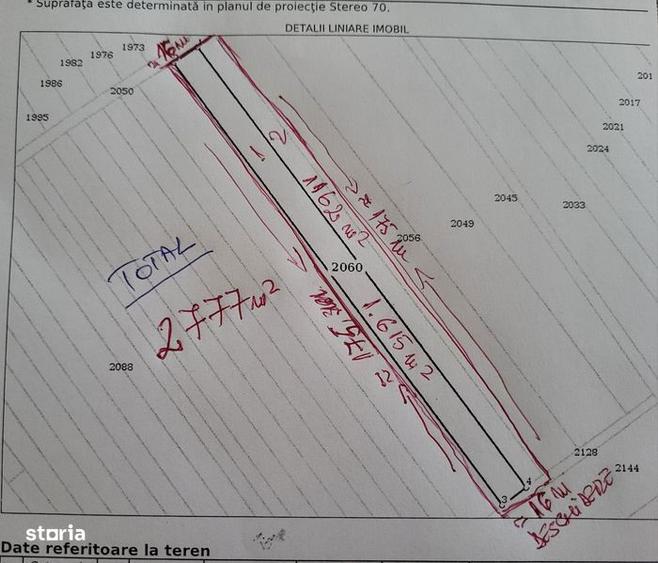 Teren de 2777 mp, în Copăceni