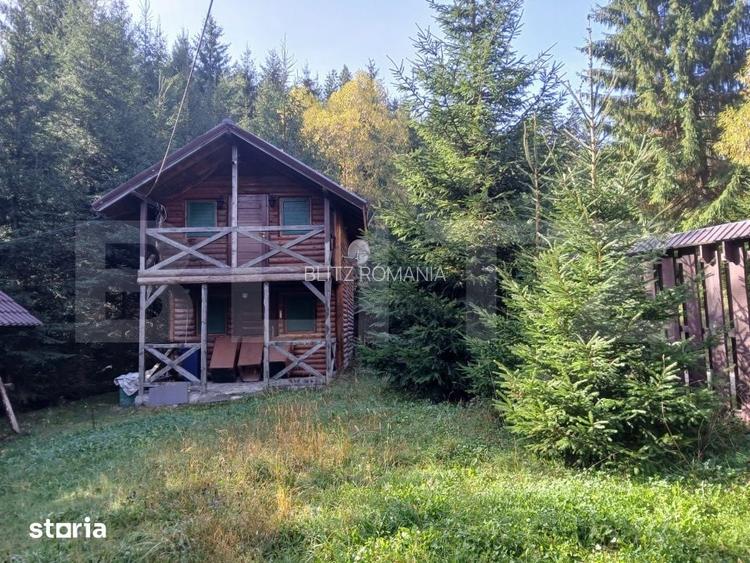 2 Cabane lemn Vadu Negrilesei, 96MP, 1100 MP teren, 45k