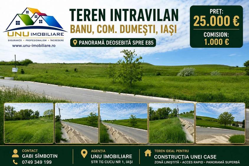 Teren agricol intravilan de 834 mp, în Central