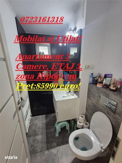 Apartament cu 3 camere în Obor
