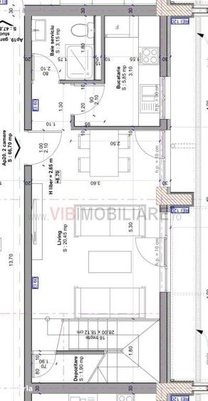 COMISION 0 - 2 Camere - Bloc nou - Etaj 3/4 - 3