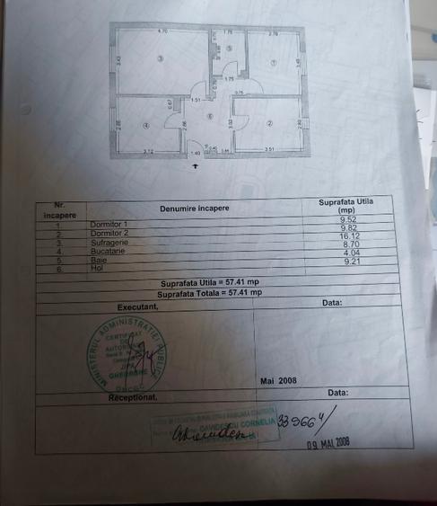 Apartament cu 3 camere decomandat în Inel II