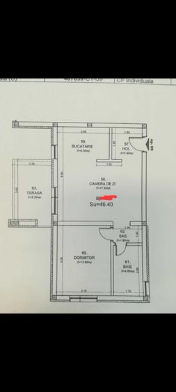 Apartament cu 2 camere semidecomandat în Dumbrăvița