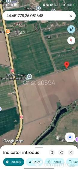 Teren 2.500 m Vladiceasca Snagov, acces DN1,