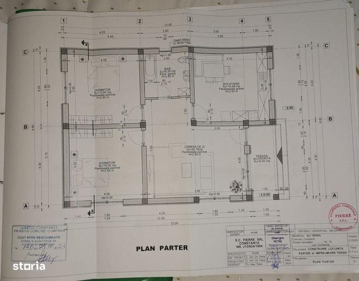 Casă cu 3 camere în Central