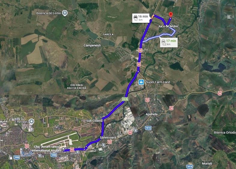 Teren agricol intravilan de 6200 mp, în Jucu de Mijloc