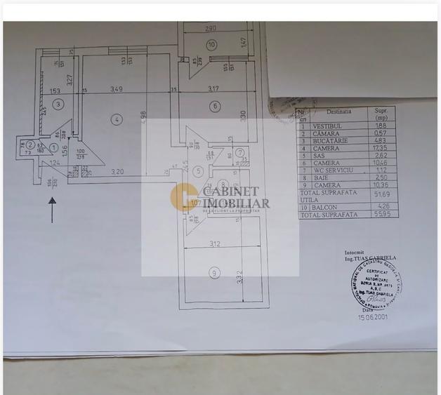 Apartament cu 3 camere semidecomandat în Kogălniceanu