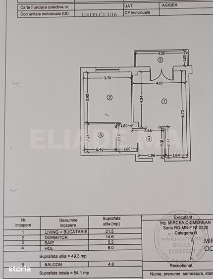 Apartament cu 2 camere decomandat în Agigea