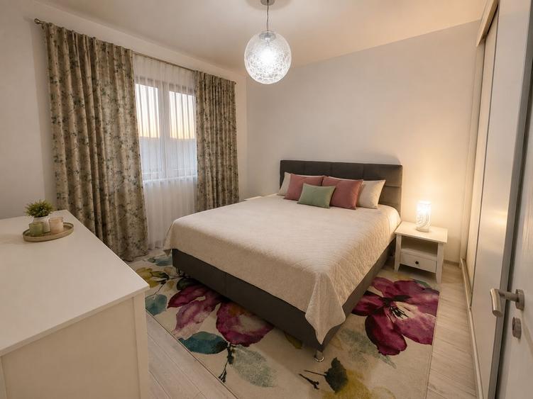 Apartament cu 2 camere semidecomandat, mobilat în Giroc