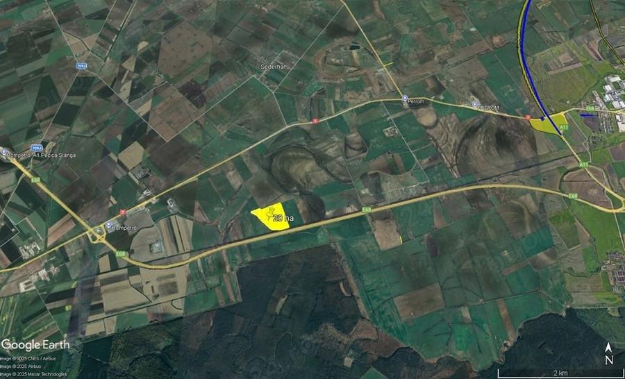 Teren de 200000 mp, în Pecica