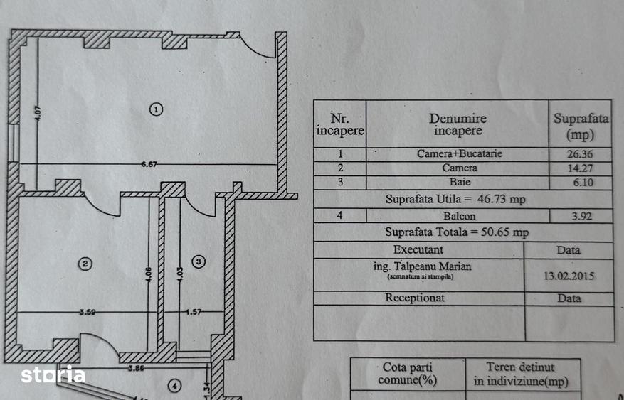Apartament cu 2 camere în Nerva Traian