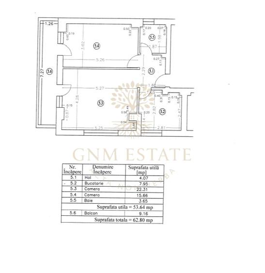 Apartament cu 2 camere decomandat, mobilat în Mihai Bravu