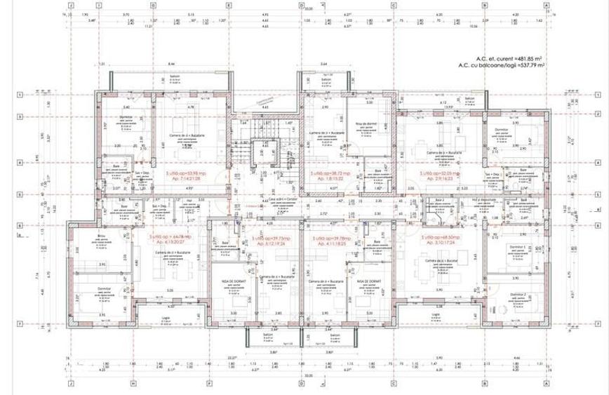 Apartament cu 3 camere în Central
