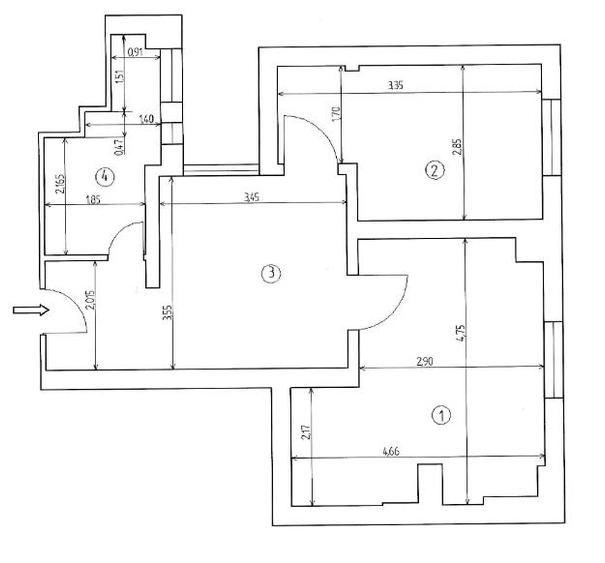 Apartament cu 3 camere semidecomandat, mobilat în Central