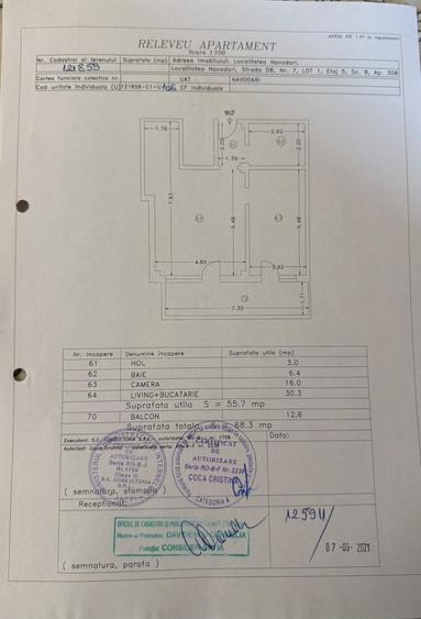 Apartament cu 2 camere în Central