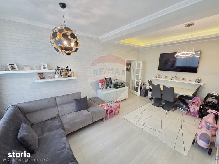Apartament cu 3 camere, mobilat în Central