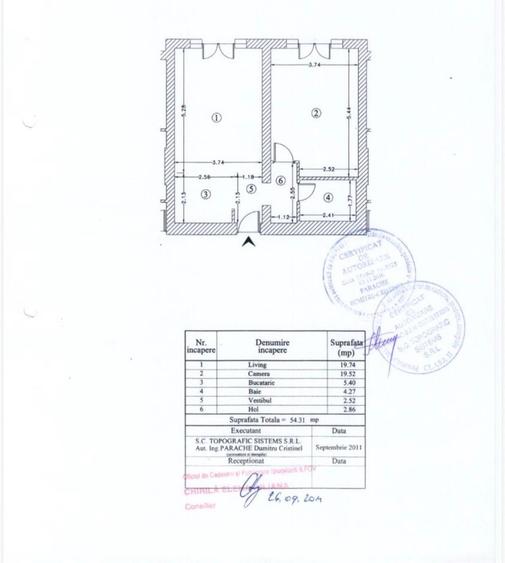 Apartament cu 2 camere decomandat în Centrul Civic