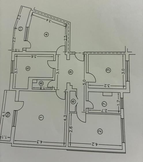 Apartament cu 4 camere decomandat în Exterior Nord