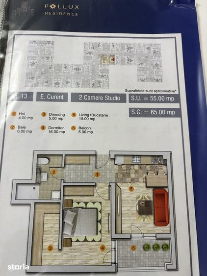 Apartament cu 2 camere în Dudu
