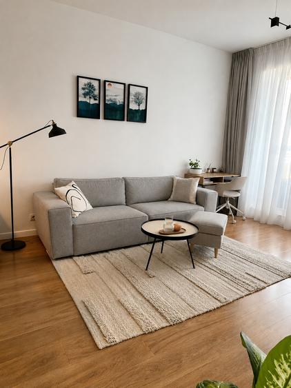 Apartament cu 2 camere semidecomandat, mobilat în Domenii