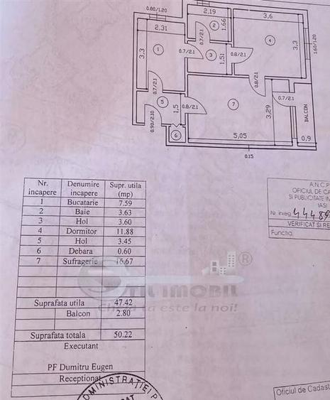 Apartament cu 2 camere semidecomandat în Galata