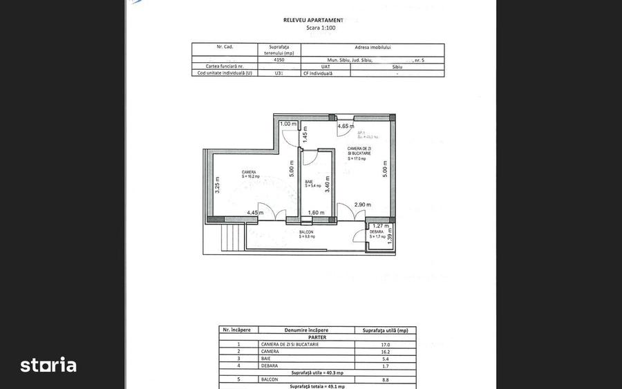 Apartament cu 2 camere în Central