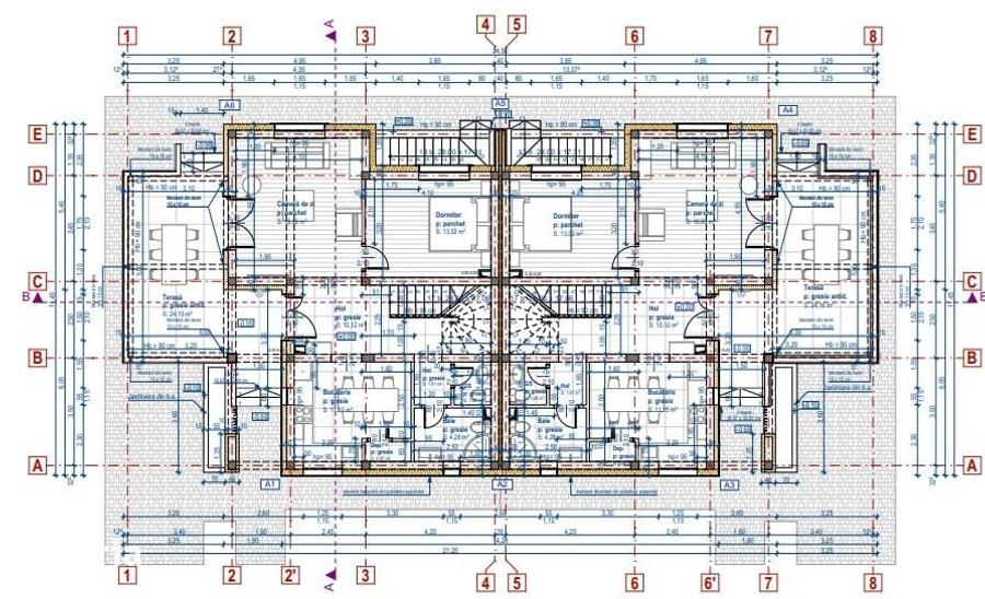 Casă cu 5 camere cu Teren 250 Mp în Gilău