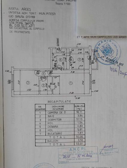 Apartament cu 2 camere semidecomandat în Popa Șapcă