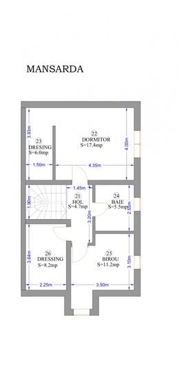 Duplex cu 4 camere cu Canalizare în Moșnița Veche