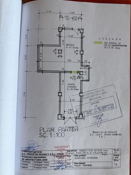Spațiu comercial, de 66 mp, în Central