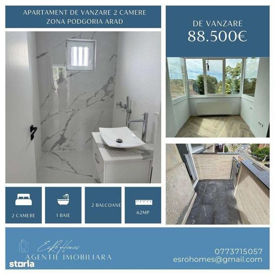 Apartament cu 2 camere în Podgoria