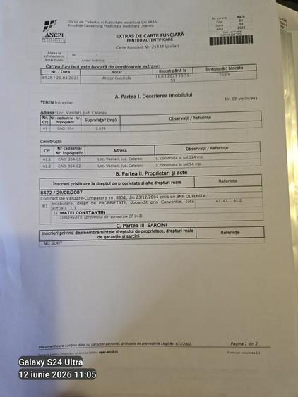 Casă cu 5 camere cu Teren 2800 Mp în Nuci