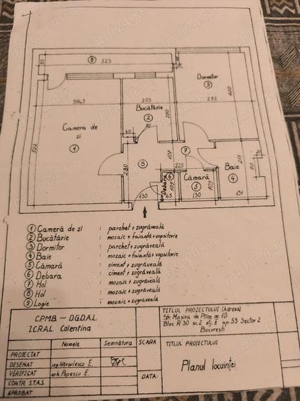 Apartament cu 2 camere decomandat în Central