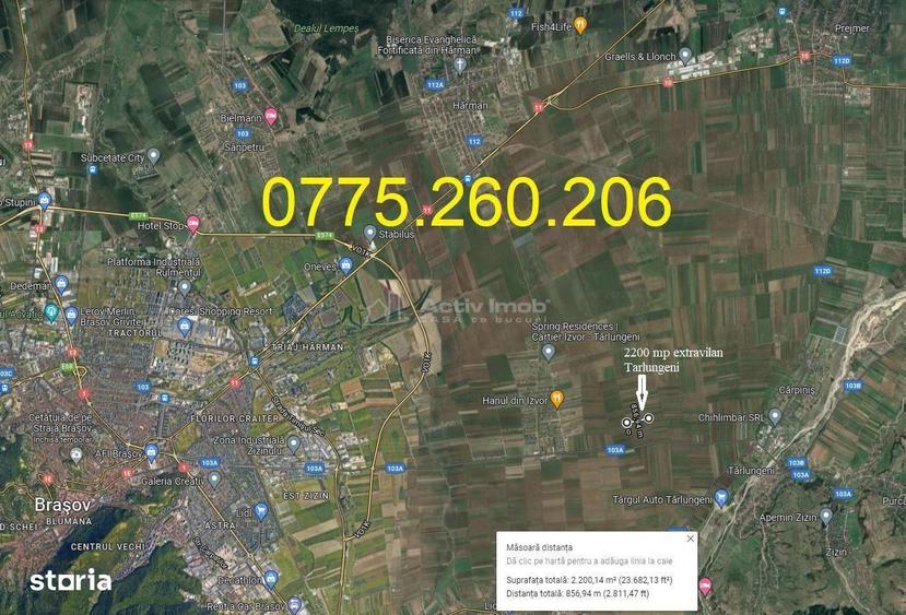 oportunitate, arabil zona de boom imobiliar Izvor, drum acces pietruit - 5