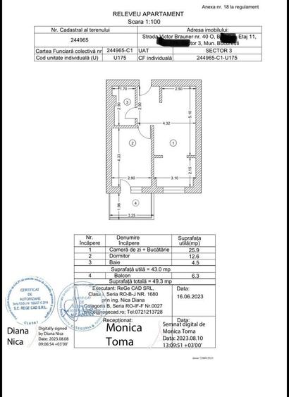 Apartament 2 camere, 50mp, centrala proprie, metrou, Hils Brauner - 2
