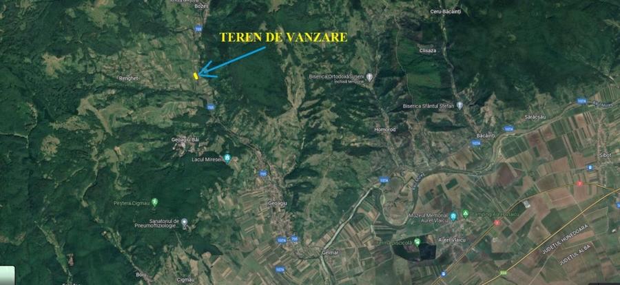 Teren agricol extravilan de 27500 mp, în Geoagiu-Băi