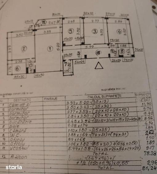 Apartament cu 4 camere în Militari