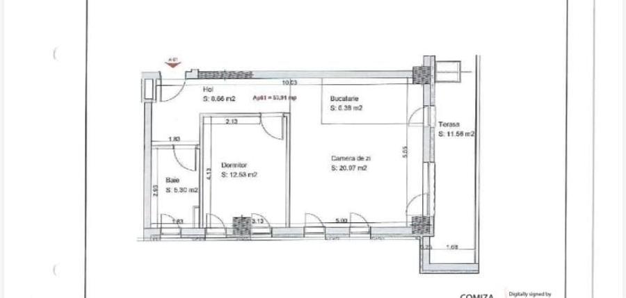 Apartament cu 2 camere decomandat în Central