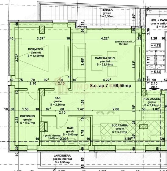 Apartament cu 2 camere în Independenței