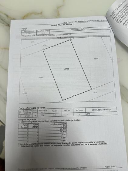 Teren de 500 mp, în Exterior Vest